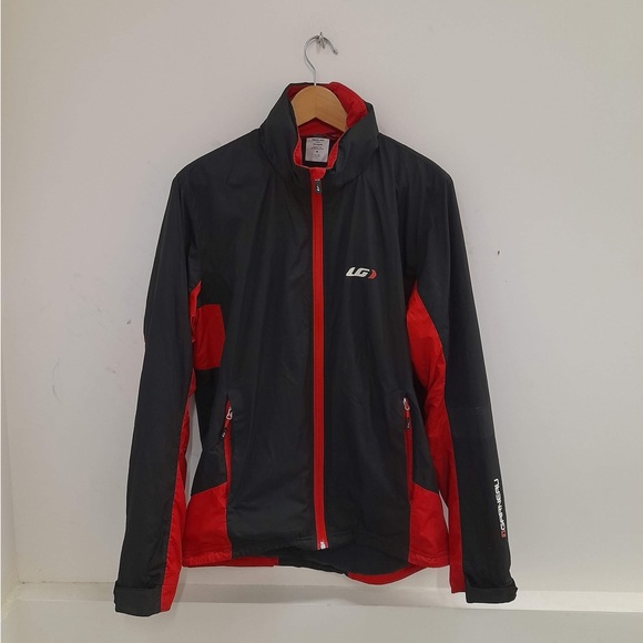 louis garneau Other - Men's Louis Garneau Red/Black Zip-Up Stretch Enerblock Cycling Jacket Medium